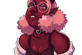 do custom digital art of your character