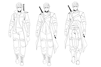 drawing character sheet for you