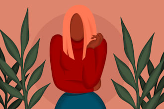 create high quality vector flat illustration