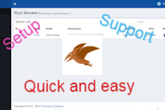 create a pterodactyl panel for you