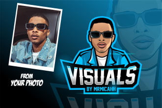 design esport logo for game,sports,team from your photo