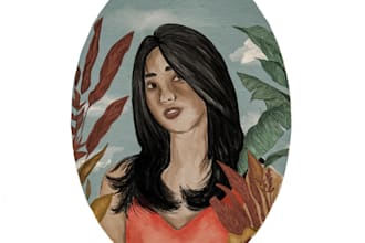 work illustration in realistic style
