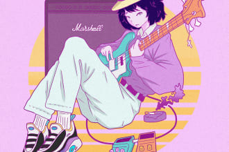do aesthetic lofi album cover arts