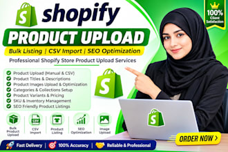 do shopify product upload and CSV import