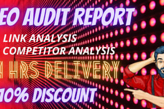 provide a professional SEO audit report within 24 hours
