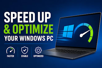 clean, speedup, and optimize your windows computer, laptop, desktop, or PC