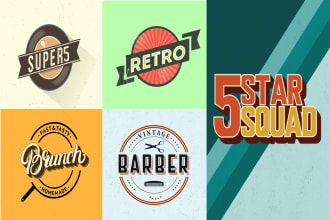 design 70s vintage retro typography for logo and tshirts