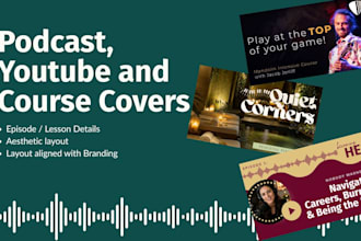 help you design covers for your channel and courses