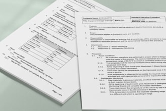 be your gmp technical writer for sops and batch records