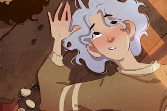 draw custom digital art illustrations