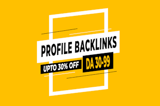 build profile backlinks SEO for link building