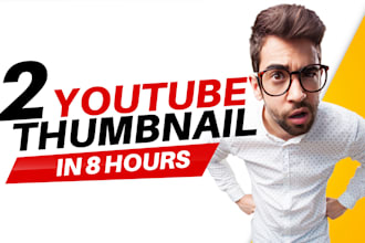 design engaging youtube thumbnail super fast