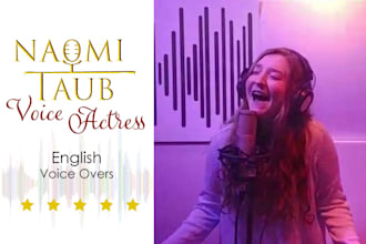 record an american female voiceover