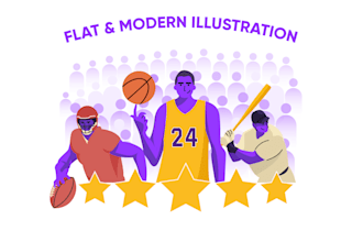 design flat vector illustration for web and mobile UI