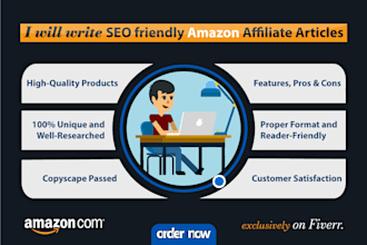 write SEO friendly amazon affiliate articles and buying guide
