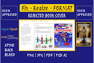 fix book cover, resize book cover, paperback book cover, hardcover book cover