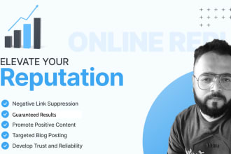 do online reputation management, ORM, services to suppress negative links
