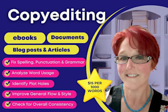 professionally copyedit your book or document