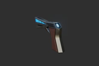 model a low poly game asset