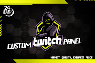 create amazing twitch panels for you