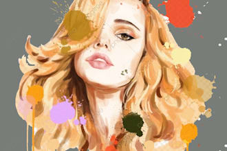 draw an watercolor illustration from your photo