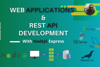 develop web applications and rest api with nodejs express