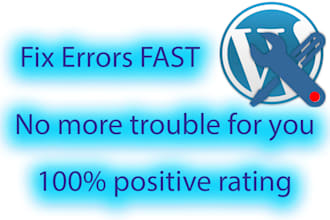 fix wordpress errors and issues