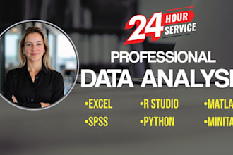 do r studio, python, spss and excel data analysis