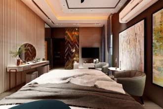 create interior design office design 3d rendering