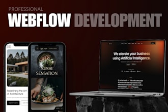 design or develop webflow website, webflow expert, figma to webflow
