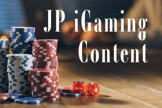write japanese igaming seo content