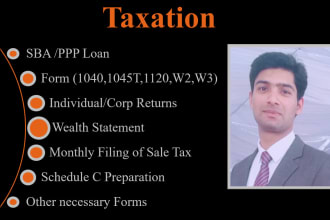 provide USA income tax return 1040 nr 1065 1120s 1120f