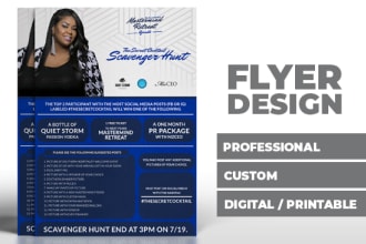 do flyer, brochure, leaflet, door hanger or poster design