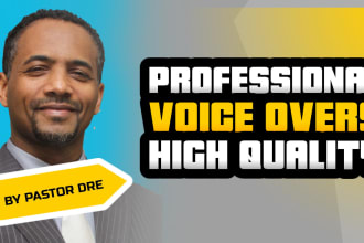 record a professional voice over for your next church event
