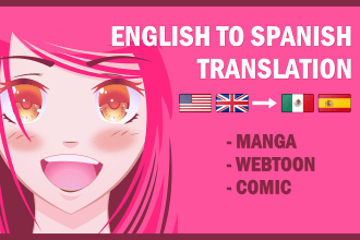 translate your comic, webtoon, or manga from english to spanish
