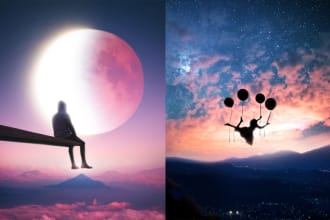create a nice collage, photo manipulation, other photoshop work