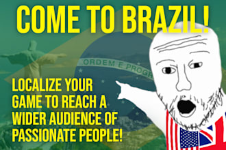 translate and localize your game in english to brazilian portuguese