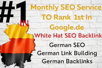 monthly off page SEO white hat backlinks to rank in germany german link building