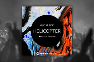 design an edm album cover or single cover art