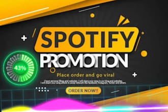 provide spotify streams with monthly listeners, music promotion