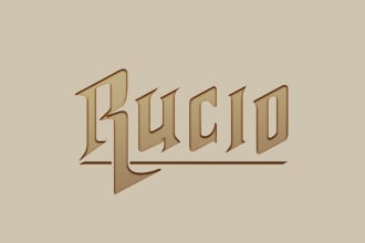 create make letter logo and image rucio