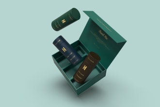 do amazing box packaging and label designs for your product