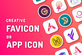 design unique creative app icon or favicon
