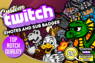 create amazing custom twitch emotes or sub badges