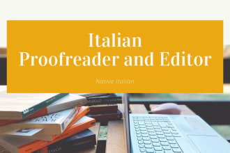 proofread and edit your italian text