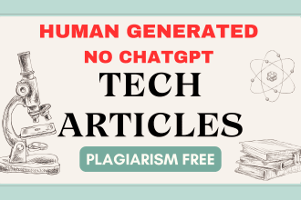 write tech review, tech blogs, tech articles for you