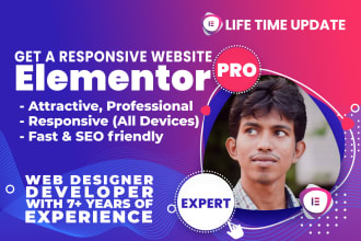 be your elementor expert with elementor pro plugin