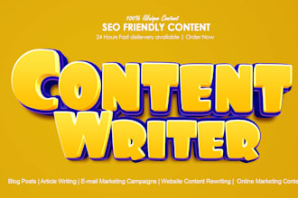 write content for your website, blog or videos