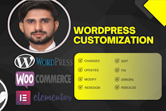 fix, changes, edit, update, modification in your wordpress website
