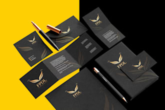 design logo, brand identity guidelines with brand book, and brand style guide